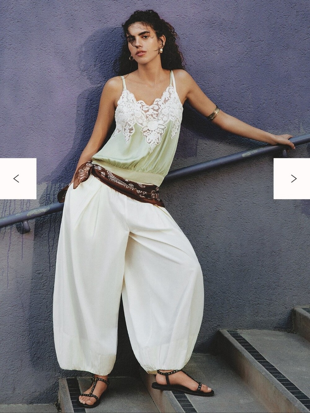 NWT Free People Moonflower Balloon Pants Size XL Ivory Tofu